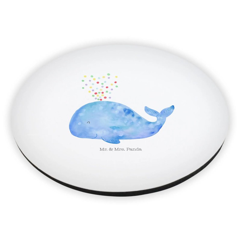 Mr. & Mrs. Panda Round Whale Confetti - Gift, Whiteboard