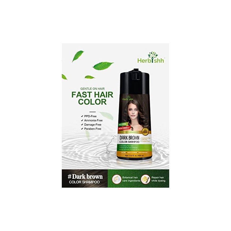 Herbishh Champú de color para cabello gris - Champú y