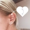 FECTAS 16G Clear Flexible Plastic Daith Rook Earrings Eyebrow Rings