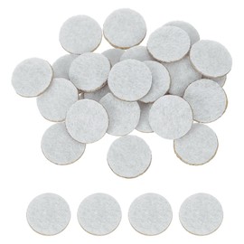 uxcell 120Pcs Round Felt Circles, 10mm (3/8") White Non-Woven Felt Fabric Sticker Self-Adhesive Felt Pads Pre Cut Felt Pads for Sewing Costume Handcraft Cut Crafts DIY Projects
