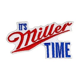 Generic It's Miller Time Patches Iron on Patches for Backpacks, 3.5 x 2.5 x 0.1 in