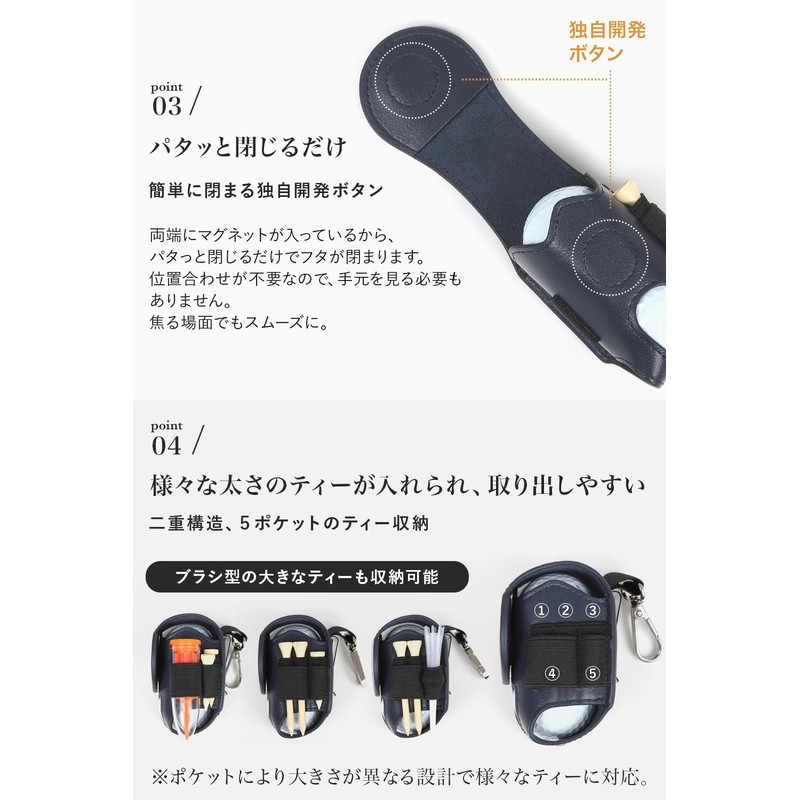 Zesty Golf Ball Case Lite Golf Ball Pouch Golf Ball