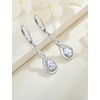 JIWOY Infinity Dangle Earrings 925 Sterling Silver Twisted Drop Earring