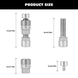 JUPSK Bike Crank Puller, Bicycle Crank Removal Tool Square Crankset Arm Remover Bike Crank Remover Bicycle Crank Extractor