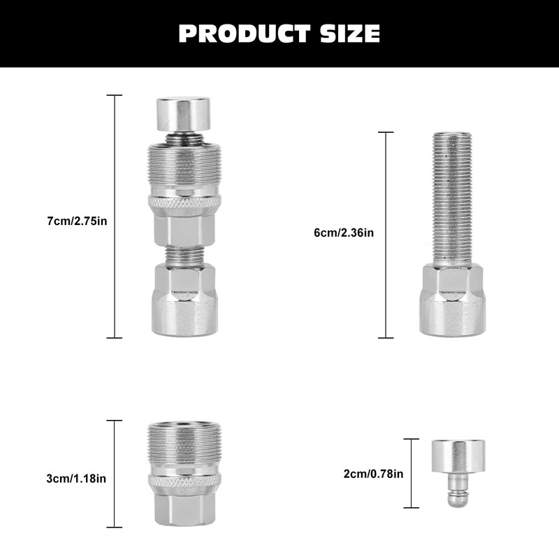 JUPSK Bike Crank Puller, Bicycle Crank Removal Tool Square Crankset