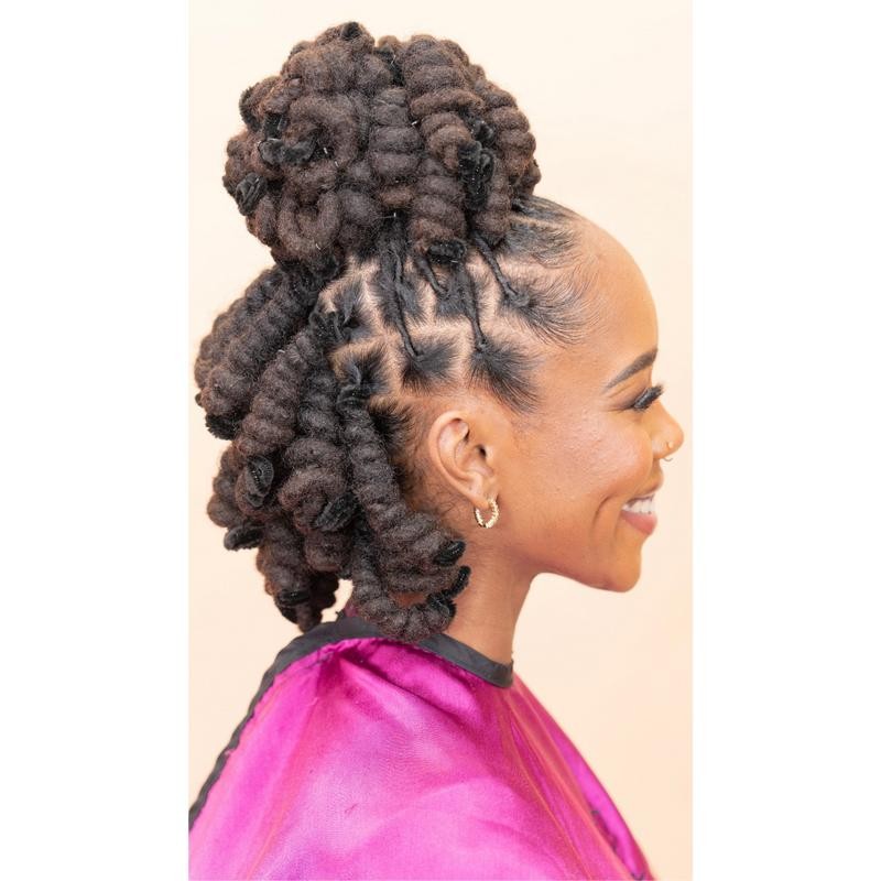 Pipe Cleaner Loc Curls - Pipe Cleaner Color?: Brown