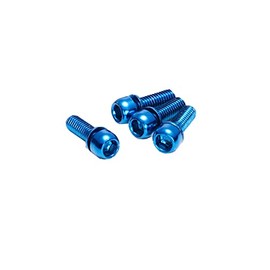 Reverse Disc Brakes Screw Set 4 x M6 x 18 mm Blue