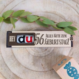 Generisch 56 Geburtstag - Schokoriegel Geschenkbox inkl. Duplo - 56 Geburtstag Deko, Geschenkideen zum 56 Geburtstag, 56 Geburtstag Frauen, 56 Geburtstag Männer, 56 Geburtstag Geschenk