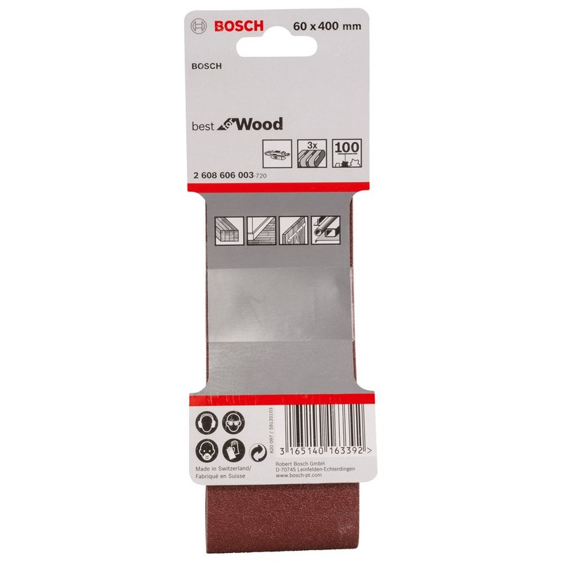 Bosch Professional 3 pcs. Sanding Belt Set X440 Best for