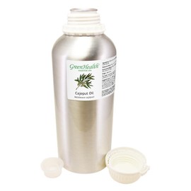 GreenHealth Cajeput – 32 fl oz (946 ml) Aluminum Bottle w/Plug Cap – 100% Pure Essential Oil…