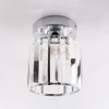 FRIXCHUR Small Chandelier Crystal Ceiling Light Semi Flush Mount Ceiling