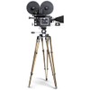 MSP12147 Old Fashioned Movie Camera Movie Set Prop 8in Acrylic