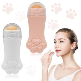 KSJEHW 2 pieces oil absorbing face roller, oil-absorbing roller, oil-absorbing volcanic stone face roller, volcanic oil-absorbing roller for oily skin care