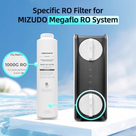 MIZUDO Megaflo 800GPD RO Filter, Replacement for MIZUDO Megaflo 800GPD Reverse Osmosis System, 36-Month Lifetime, 0.0001 Micron RO Membrane