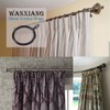 WANXIANG 20 pcs Metal Curtain Rings with Eyelet, 1-1/2 inch