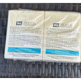 V05 Alberto VO5 Hot Oil Hair Treatment Moisturizing 0.5 Ounce 2-Count Tubes (6 Pack)