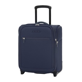 Verage Under Seat Luggage with Wheels, Softside Expanable Small Suitcase Carry On Luggage Bags for Airlines Airplanes Short Trip Men Women (Navy, 16-Inch Rolling Underseat)