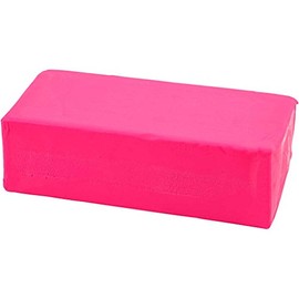 Soft Clay, Size 13x6x4 cm, neon Pink, 500g