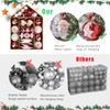 Hysagtek 70 Piece Set Christmas Tree Baubles, Plastic Christmas Tree