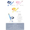 Grandios GD-KIDSSNKR-YE Snorkel Set for Kids Mask Goggles Snorkeling Sea