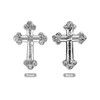 Abaodam Rhinestone Cross Brooch Pin for Women and Men Diamond-in