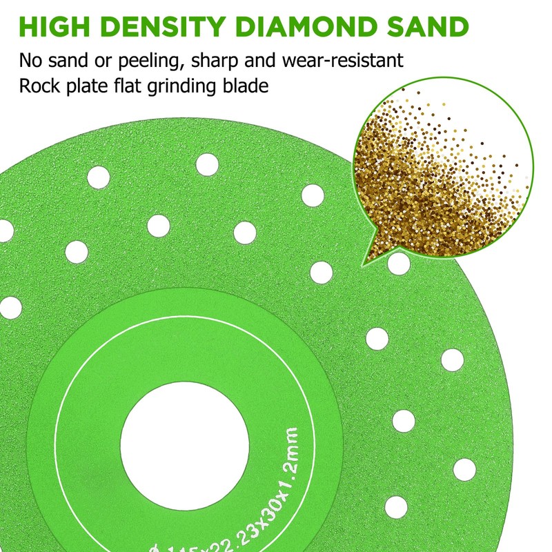 Lothee 5 Pcs Rock Slab Grinding Disc, 4.5 Inch Glass