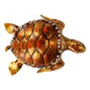 Tortoise Figurine Electroplated Turtle Jewelry Trinket Storage Box Ornament with
