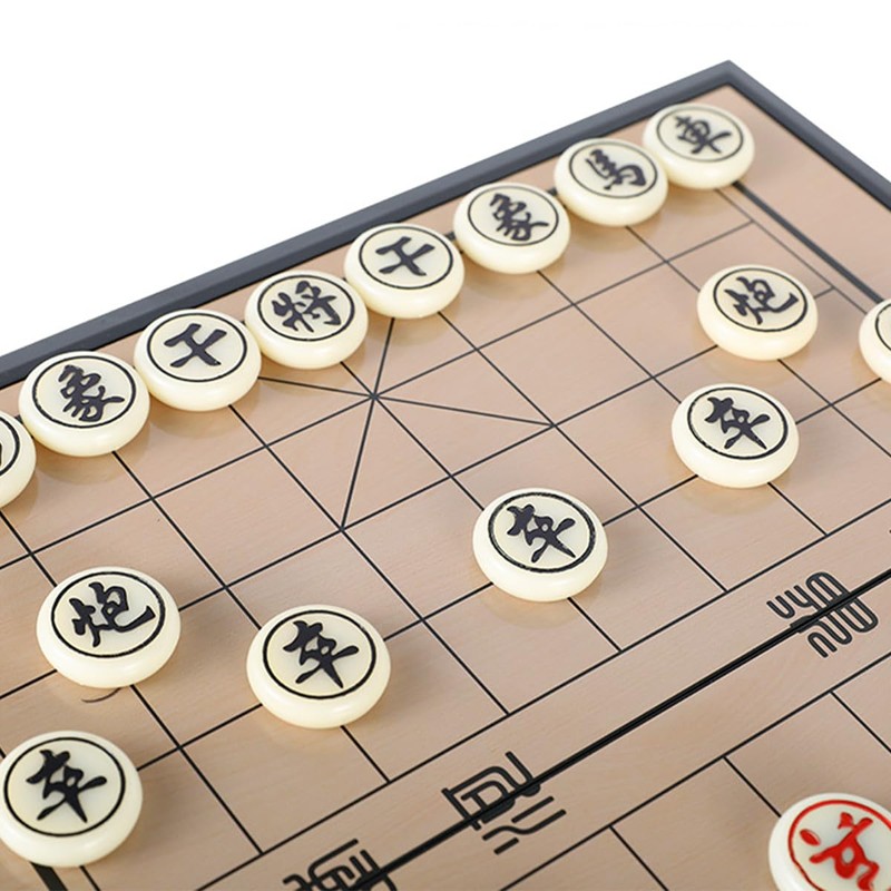 Laroal Chinese Chess (Xiangqi) Magnetic Travel Set (25cm) Chinese Checkers