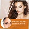 TOVINANNA Pcs Three-point Eyebrow Measuring Ruler Precision Eyebrow Drawing Tool