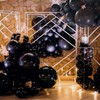 129PCS Black Balloons