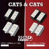 rhinocables RJ45 Cat 5 Gigabit Inline Punchdown Krone Coupler Joiner