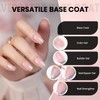 RARJSM Nude Soft Pink Fiber Glass Rubber Base Gel Nail