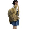 YFJNV Trendy Faux Fur Backpack, Plush Fluffy Design, Available in