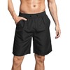 ACHTELEPHS Long Swimming Trunks, Men's Swimming Shorts, Quick-Drying Board Shorts