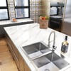 YENHOME 24"X200" White Marble Contact Paper Waterproof Contact Paper for