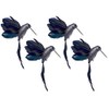 BWG Midnight Blue Hummingbird Clip On Birds Christmas Tree Decorations