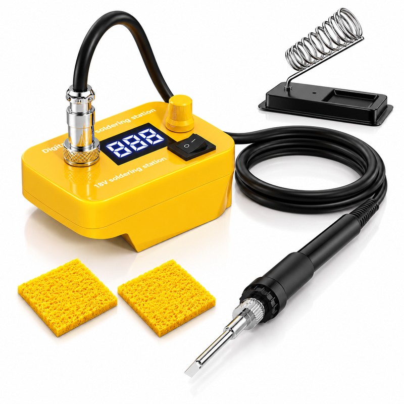 Cordless Soldering Iron Station for Electronics Repair – Digital Temperature