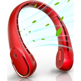 FrSara Neck Fan, Portable Fan Strong Wind, Upgraded 5200mAh, Upgraded Air Volume,360° Cooling, Quiet, No Hair Twisting, Even Air Volume On Both Sides, Non-Slip Material, Short Charging, Long Use Time