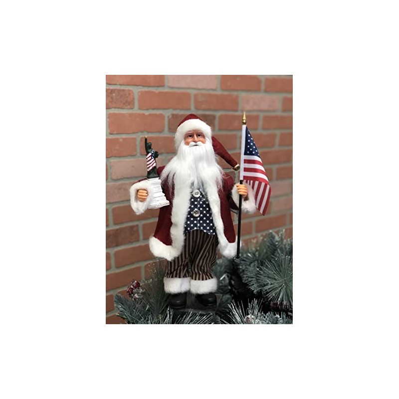 Santa's Workshop 9323 American Santa Figurine, 15",