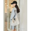 ARIALK Tote Bag, Canvas Shoulder Bag, Large Capacity, Overnight Travel,