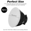 4Pcs Light Diffuser Sock, 7"/18cm Diffuser Lamp Cover White Soft