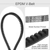 sourcing map 2 Pcs BX33 EPDM V-Belt, Raw Edge Cogged