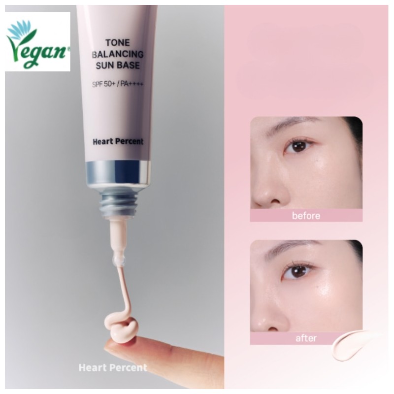 HEART PERCENT Tone Balancing Sun Base SPF50+ PA++++ 30ml