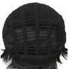yuehong Short Curly Black Mens Wig Anime Cosplay Fashion Daily