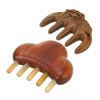 2Pcs Meridians Comb 5 Tooth Portable Sandalwood Rosewood for Head