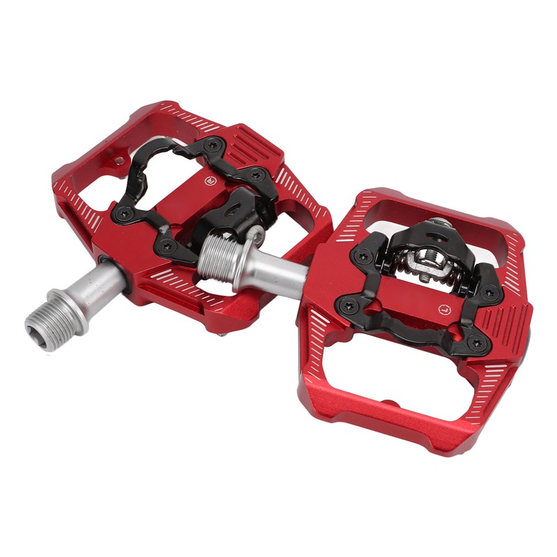 Dual Function Bicycle Pedal Flat Clipless Cleats 3 Sealed Bearings