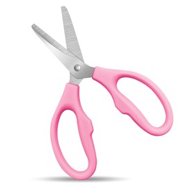 Pink Scissors for School Multipurpose Stylish: 5 inch - Comfort Grip - Stainless Steel - Scissors with Home - Office - for Cutting Paper - Open Envelopes - Cut Tape