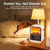 ZJFLNZYC Portable Mini Electric Fireplace Heater,Small Room Space Heaters for