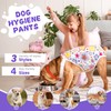 3Pcs Dog Period Pants Washable Dog Nappies Female for Season
