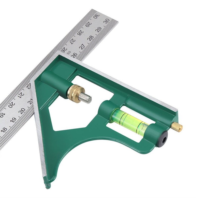 Combination Square Ruler, Multi-Functional 300mm Combination Angle Ruler Combination Ruler